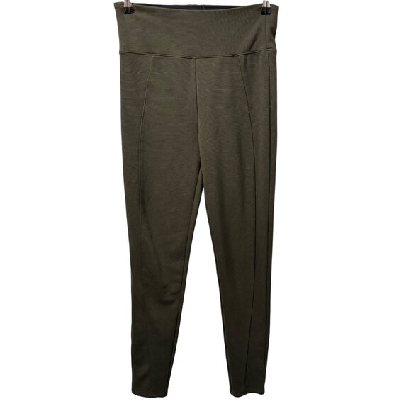 Assets By Spanx Womens Olive Green High-Waisted Leggings Sz L - Picture 2 of 12